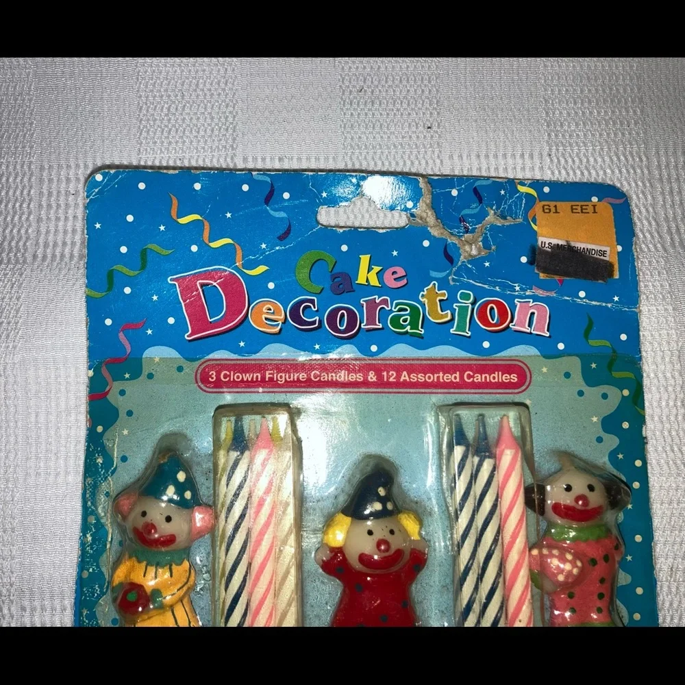Vintage Cake Decorations-Clowns